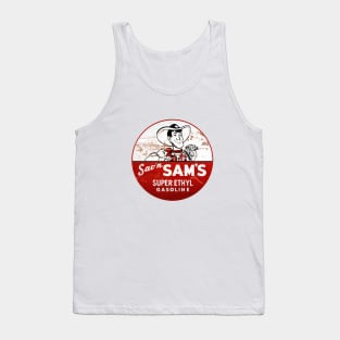 Sav'n Sam's Super Ethyl Gasoline distressed vintage sign reproduction Tank Top